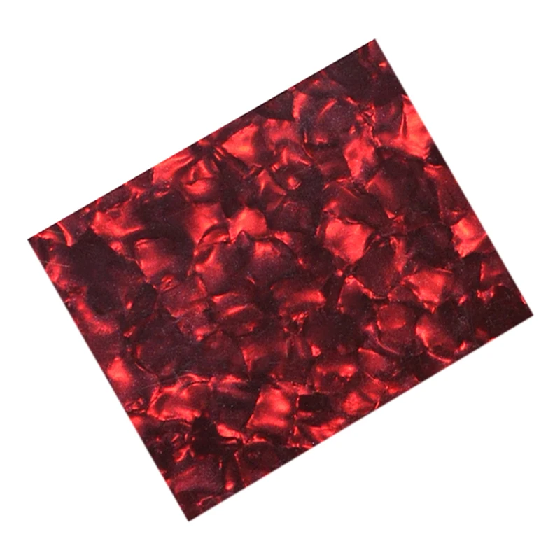 Red Pearl 210 мм x 148 мм 0,46 мм лист Целлулоида DIY медиаторы для гитары накладки Декор - Color: Red Pearl