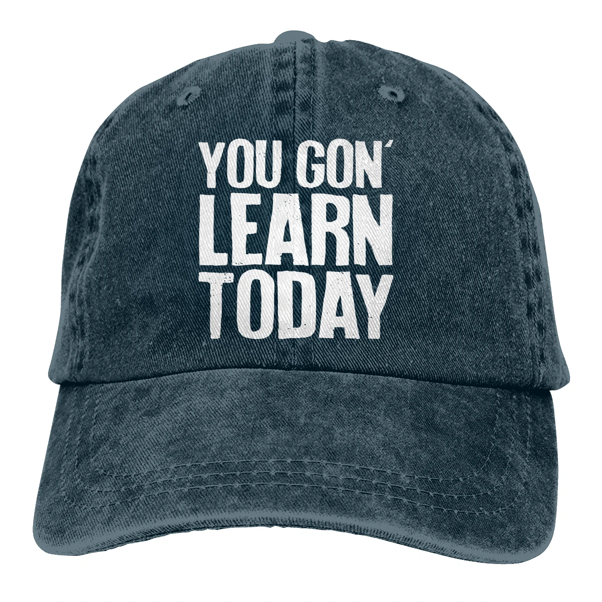 You Gon Learn Today Casquette черные унисекс Мужские Женские джинсовые бейсболка с ремешком кепки Регулируемая шляпа для гольфа папа