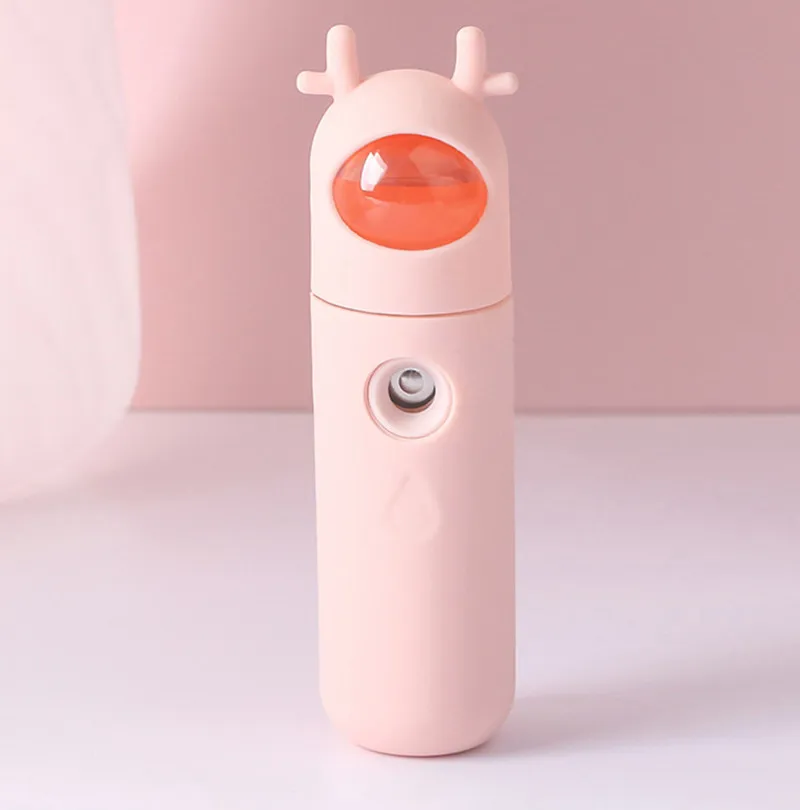 USB Pink Air Humidifier Bear Rabbit Portable Clean Care Skin Nano Spray Aroma Diffuser Facial Hydrating Spray Steamer