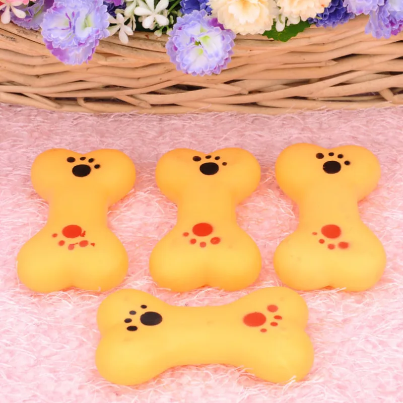 

Resistant To Bite Bone Dog Toy Squeaking Puppy Molars Rubber Ball Play For Teeth Training Thermal Plastic Rubber Pet Dog Toys