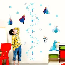 Cartoon Disney Frozen Anna Elsa Growth Chart PVC Wall Stickers For Kids Room Home Decor DIY Anime Wall Height Measure Art Decals Cartoon Disney Frozen Anna Elsa Growth Chart PVC Wall Stickers For Kids Room Home Decor DIY Anime Wall Height Measure Art Decals