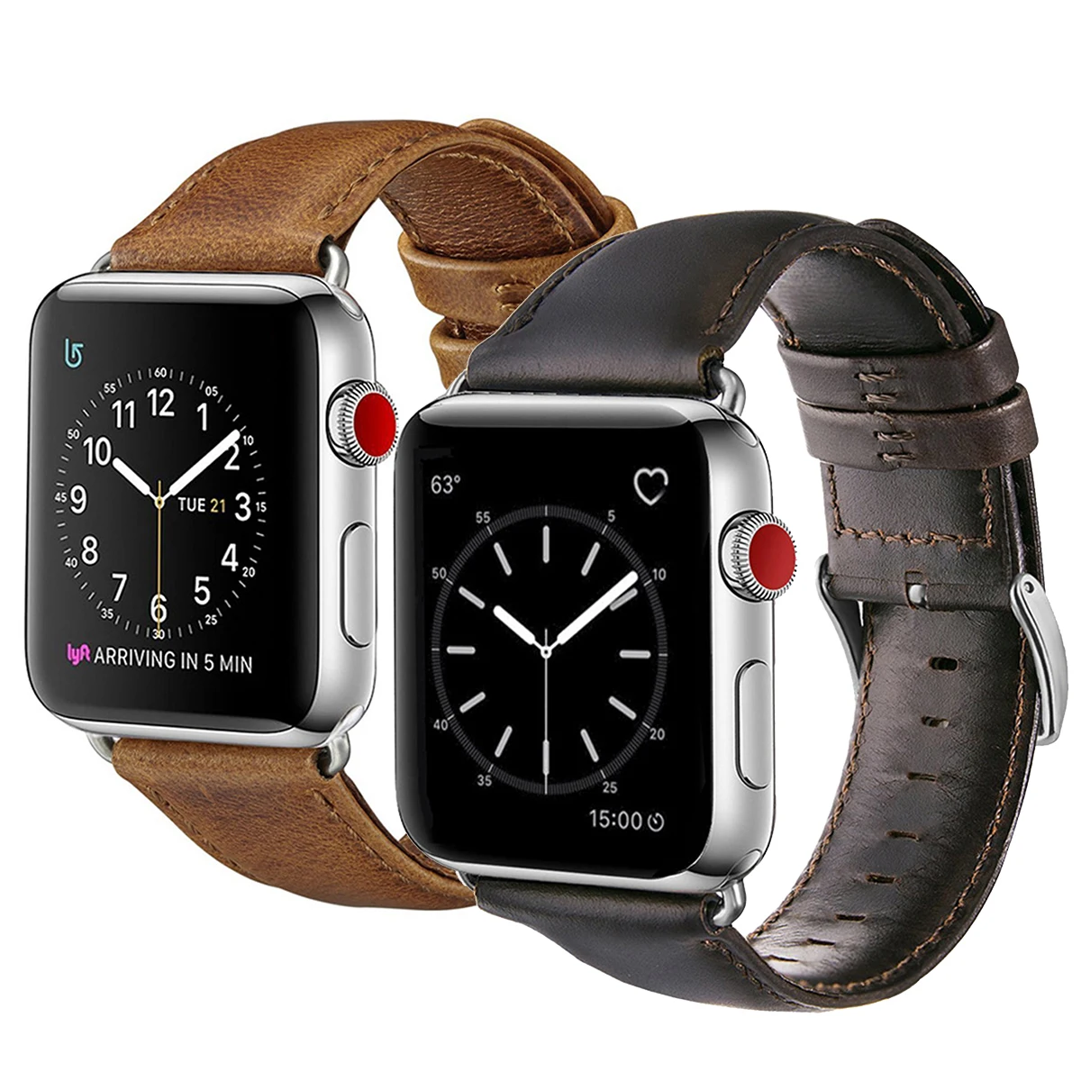 2 Цвет Лидер продаж кожаный ремешок для наручных часов Apple Watch, версии 4/3/2/1 Спортивный Браслет 40 мм 44 мм, ремешок для наручных часов iwatch, 4 полосы
