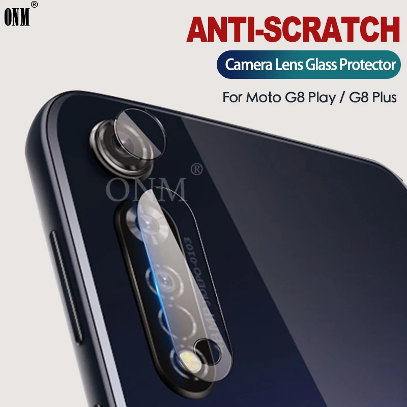 2 шт., закаленное стекло для объектива камеры Motorola Moto G8 Play G8 Plus, Защитное стекло для экрана Moto G8 Plus, задняя пленка для объектива камеры