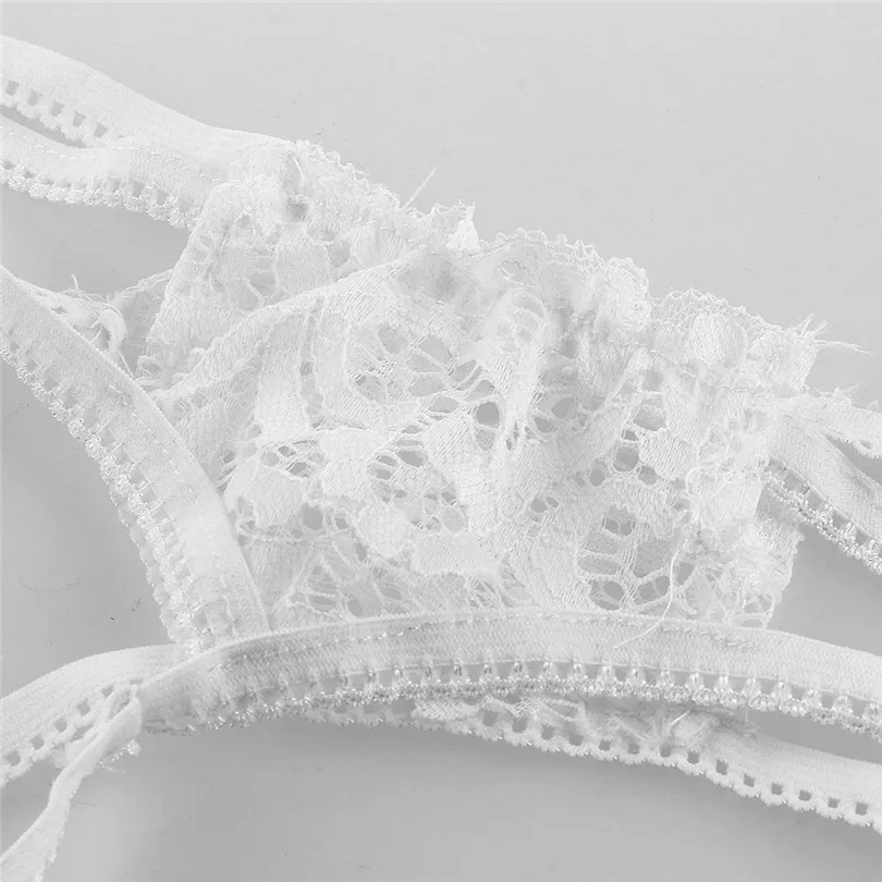 Wireless Bra Bow Thong Leg Ring Erotic Lingerie Set S-3XL Sexy Underwear Plus Size Soutien Gorge Sexy Erotique 40NOV2209