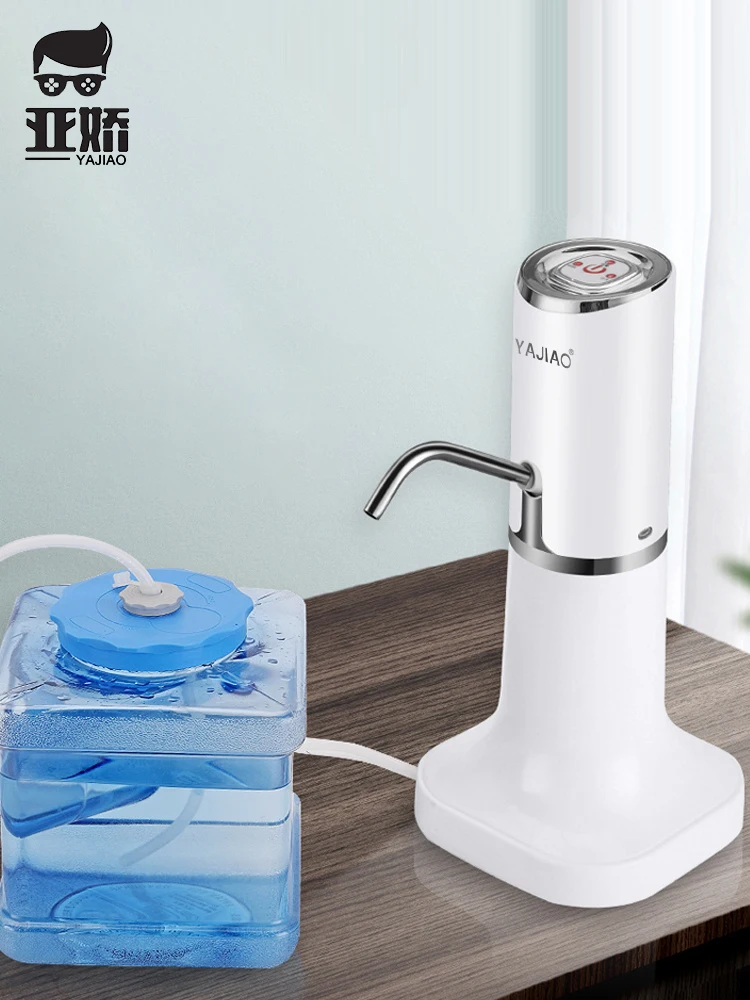 YAJIAO New Smart Water Bottle Pump USB Charging Wireless Automatic Electric Dispenser Hot and Cold Dual Use For Home | Бытовая техника