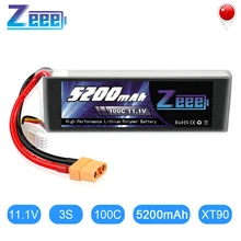Bateria zeee 5200mah 100c 11.1v 3s lipo, conector grafeno lipo, bateria para carro rc quadcopter avião de barco helicóptero