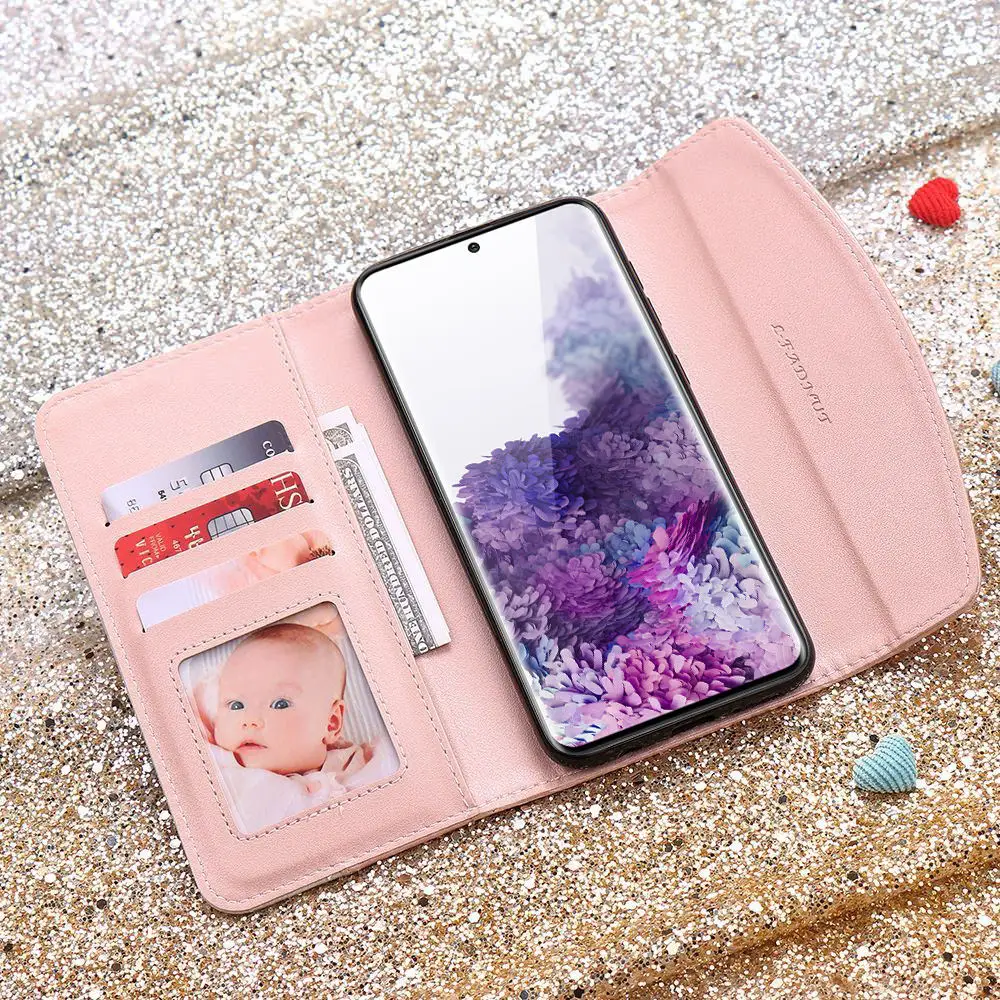 Роскошные Чехлы бумажники с откидной крышкой для Samsung A51 A50 A40 A30 A20 A10 Женская