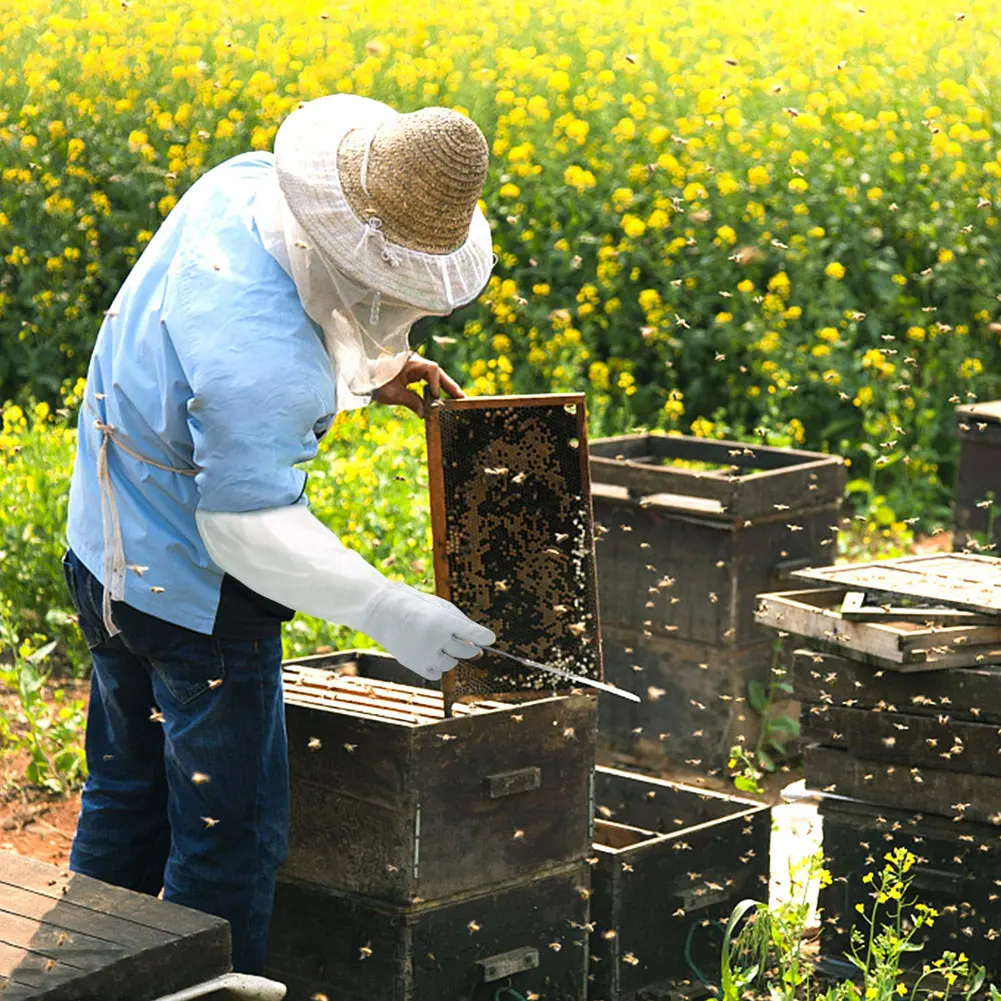 Profitbee пчеловод предотвратить перчатки защитные рукава вентилируемые профессиональные анти пчела для сельского хозяйства пчеловод улей