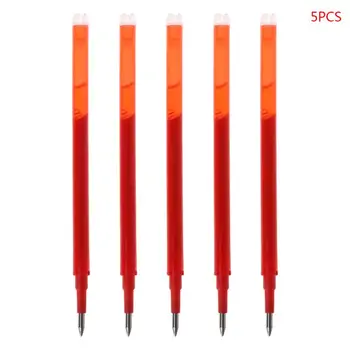 

5pcs Black Green Blue Red Ink Erasable Gel Pen Refills Rods Large Capacity Writing Replacement School Supplies Stationery Q6PA