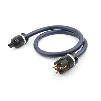 

1piece 6N OCC AC power cable with monosaudio pure copper Power connectors figure 8 Power cable fingure 8 IEC connector