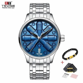 

New Watches Waterproof Men 2019 TEVISE Automatic Watch Men Waterproof Luxury Blue Mechanical Watch Mens Watches Reloj Hombre