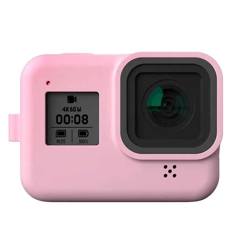 Силиконовый чехол для Gopro Hero 8, черный чехол, защитный чехол для Gopro 8, аксессуары для спортивной экшн-камеры