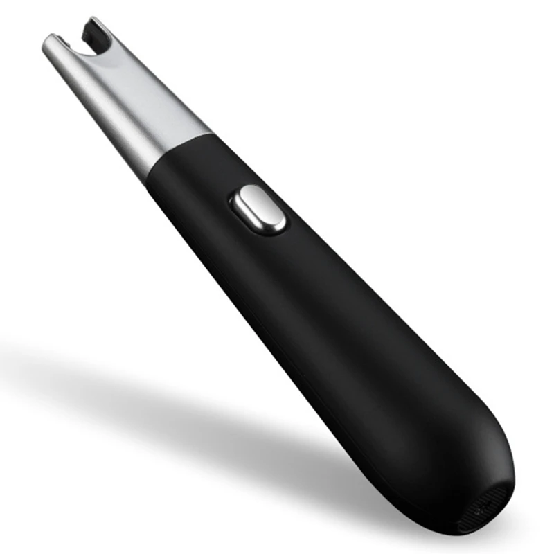 USB Перезаряжаемый пистолет зажигания для барбекю USB Электронная зарядка прикуриватель Электрический ветрозащитный беспламенный без газа зажигалки - Цвет: ECI2532BK