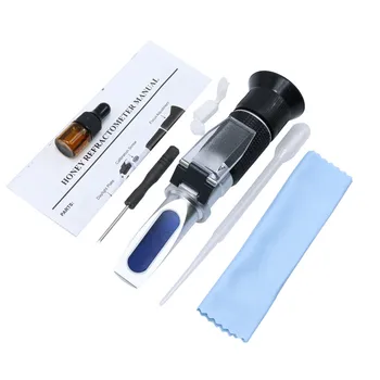

1 pcs Refractometer Honey meter 58-90% Brix/38-43°Bé/12-27% water content /Brix meter 0-32% Brix Beekeeping tools Two models