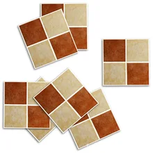 Funlife американский стиль деревенский Ретро тусклый польский желтый мозаика наклейки на стену маслостойкая Водонепроницаемая плитка наклейки MTS007