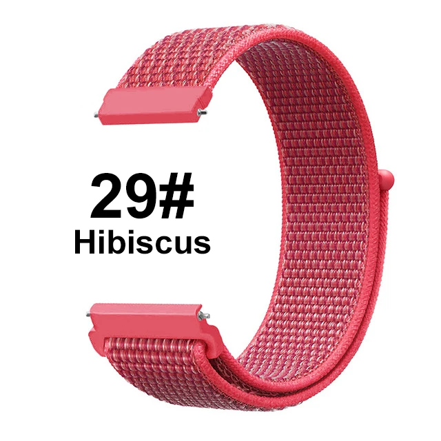 Hibiscus UEBN 20 мм 22 мм нейлоновый спортивный ремешок для Garmin Vivoactive 3 4 Venu/GarminMove/Forerunner 245 645 ремешок для наручных часов - Цвет ремешка: Hibiscus