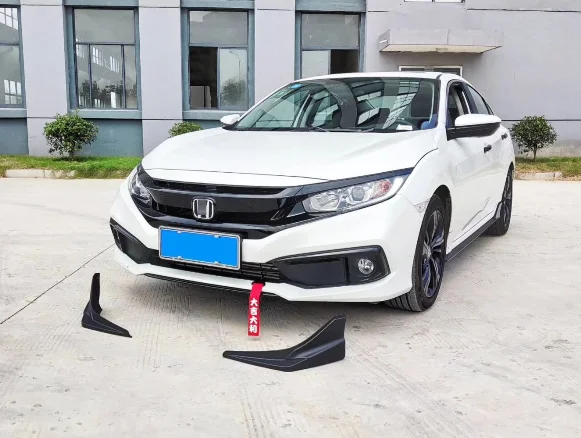 Для Honda civic передний бампер спойлер обмотка угол PP и углеродного волокна материал праймер цвет