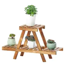 Украшение Деревянный Цветочный Стенд растительный горшок стеллажная выкладка садовый декор для домашнего стола завод Крытый открытый подарки инструменты