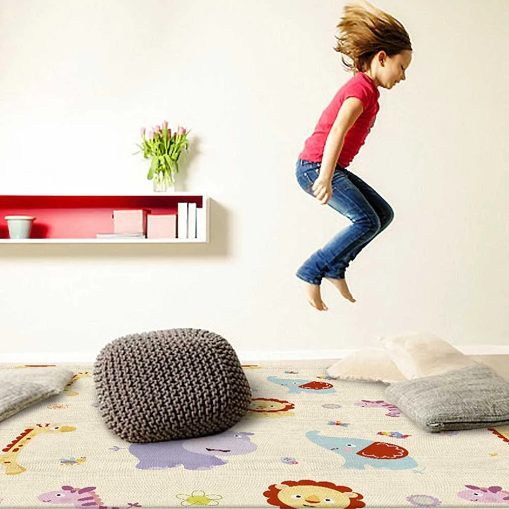 Baby Waterproof Indoor Game Warm Carpet Play Anti-Fall Crawling Saft Mat Kids Protable Foldable Plays Area Rug Education Toy New