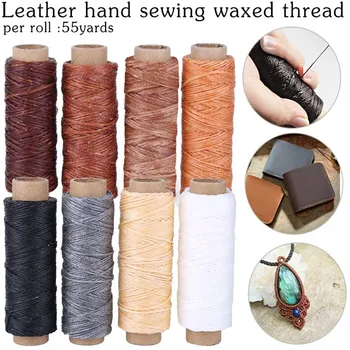 

LMDZ 30Pcs Set Leather Craft Stitching Kit Waxed Thread Large-Eye Stitching Needles for Beginner Leather Craft Sewing DIY Tool