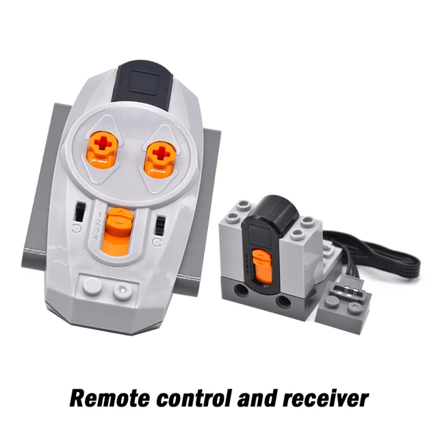 High-Tech Power Function Servo Train Motor Polarity Switch Light Set IR Speed Remote Control Receiver Battery Box  DIY toys