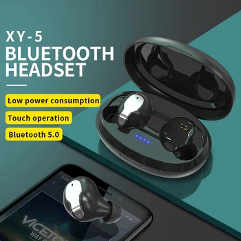 

TWS Bluetooth Headset XY-5 Bluetooth 5.0 Earphone Fingerprint Touch Wireless Sports Smart Noise Reduction Bluetooth Earpiece
