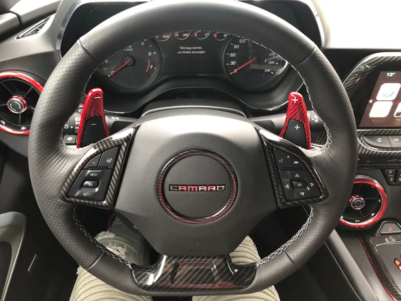 Углеродное волокно 2 шт для Chevrolet Camaro 2012- Автомобильный руль для Chevrolet Camaro