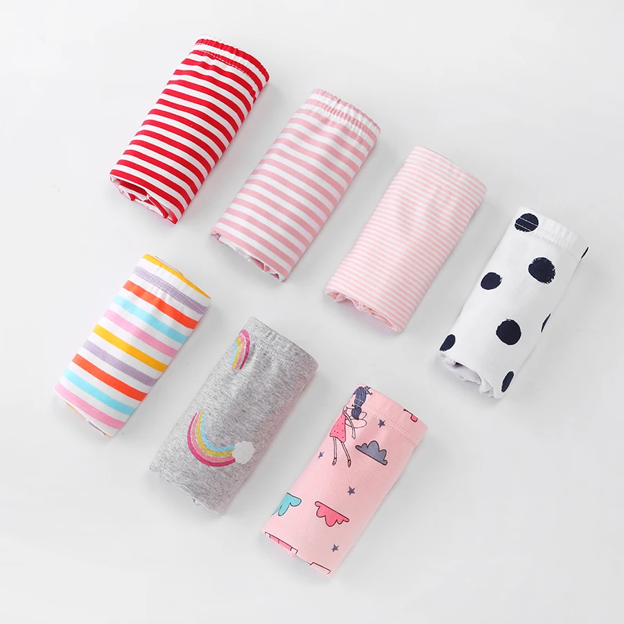 SheeCute 3Pc/Lot Baby Girls Underwear ComfortSoft Waistband Boxer Briefs Cotton Panties