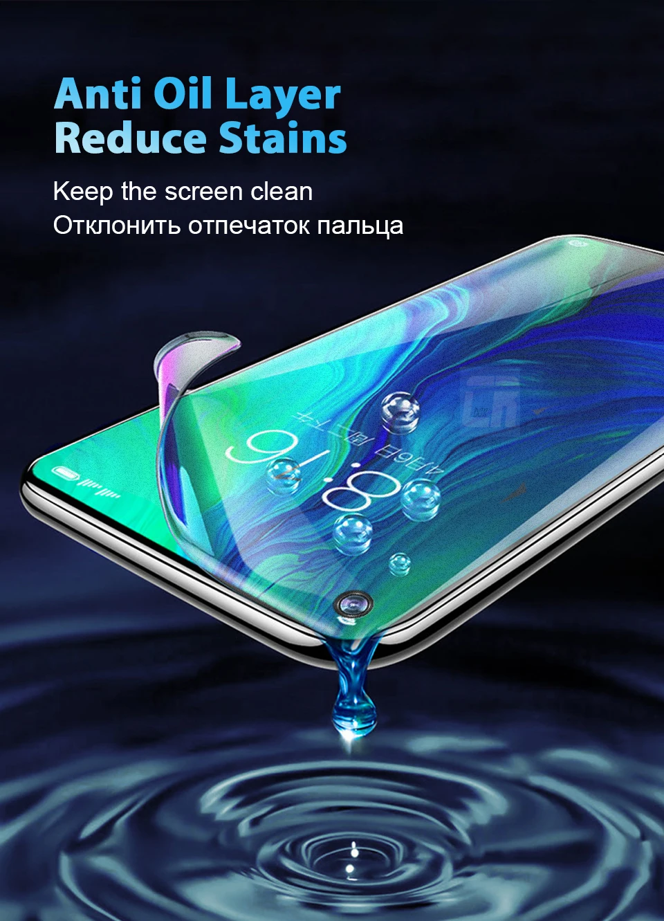 mobile tempered glass 1-5pcs Screen Protector Hydrogel Film For OPPO Reno 6 3 2 5 Find X2 Lite X3 Neo Pro A15 A53 A52 A72 Protective Film No Glass phone protector