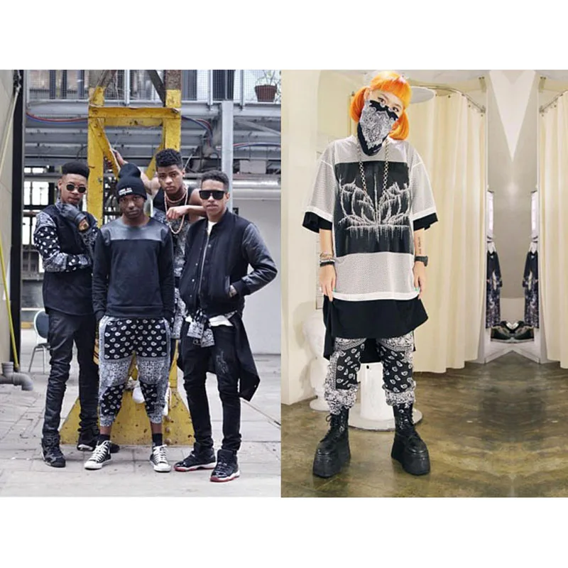 Polyester Bandana Paisley Pant Jogger Men Women Sweatpants Tracksuit Harajuku Trousers Spring Hip Hop Streetwear