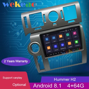 

Wekeao 9.66" Android 8.1 Car Radio Automotivo For Hummer H2 Car Dvd Multimedia Player Auto GPS Navigation Carplay Stereo 4G 2008