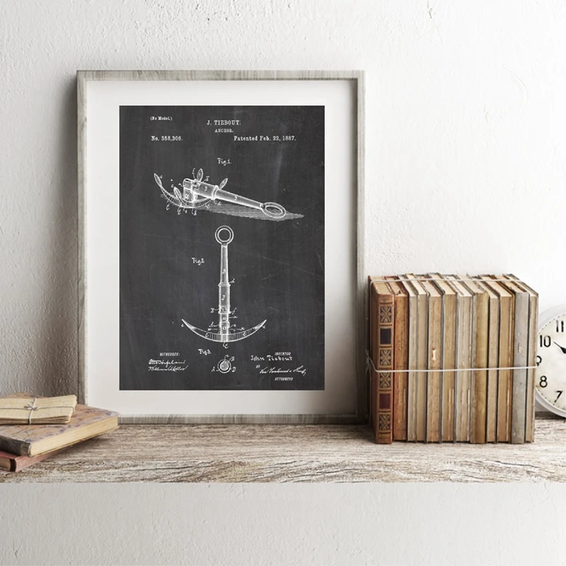 Sailing-Patent-Blueprints-Vintage-Posters-Print-Sailboat-Yacht-Design-Anchor-Ship-Wheel-Nautical-Patent-Painting-Beach (1)