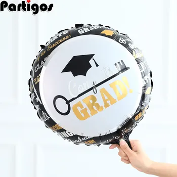 

50pcs 18" Congrats Grad Balloons Graduation 2019 Foil Balloons Graduation Gift Globos Back To School Decorations Birthday Party