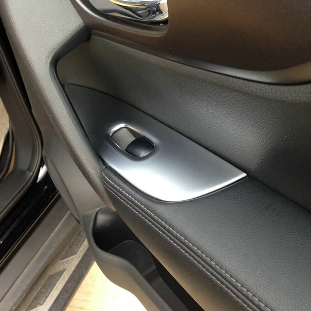 Аксессуары подходят для Nissan Qashqai хромированные дверные поручень подлокотник оконный подъемный переключатель накладка