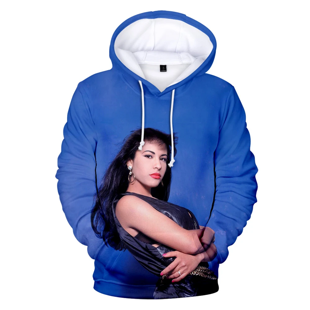 Новейший режим Harajuku Selena quintanilla 3D толстовки Vrouwen/Mannen уличная одежда Kpop хип