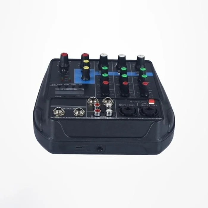 Мини USB аудио микшер усилитель плата Bluetooth 48 В Phantom power 4 канала для диджей караоке FDX99