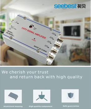 

1 in 4 out 4 way Indoor CATV AMPLIFIER GAIN 20dB Professional Power Amplifier bandwidth 45-860MHz