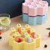 Creative DIY Grids Honeycomb Mini Ice Maker Cube Eco-Friendly Cavity Silicone Tray Mold Durable 4