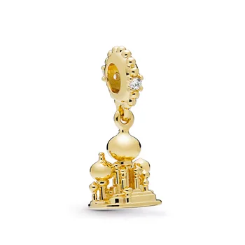

100% 925 Sterling Silver 2019 New Mother'S Day Castle Beaded Free Package