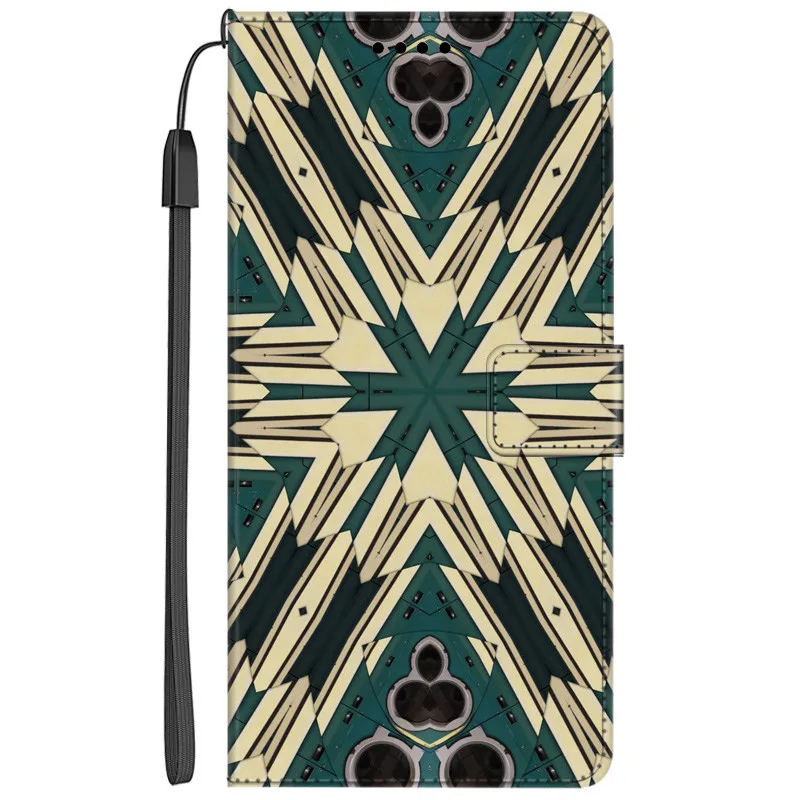 Elegant PU Leather Book Wallet Phone Case with Magnetic Closure and Card Holder Feature