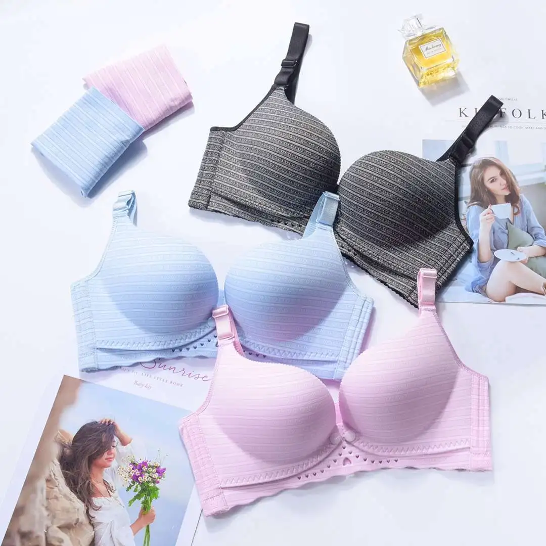 Solid Mind Nursing Underwear Double Open Buckle Pure Cotton Feeding Pregnancy Non-Steel Ring Anti Sagging Pregnant Women Paper B