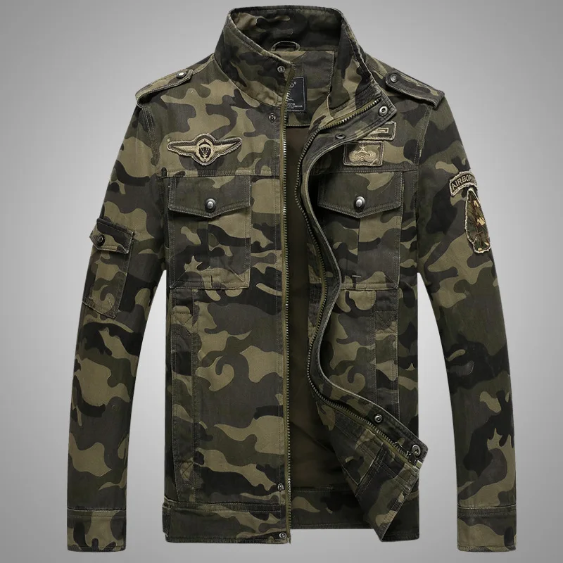 

AliExpress American Leisure Autumn Camouflage Printed Tooling Jacket Men'S Wear Uniforms Coat