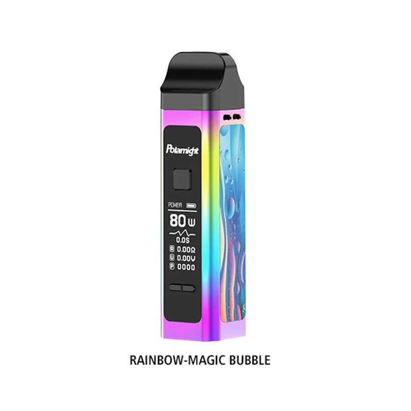 rainbow magic bubble Новое поступление Polarnight TASTE KING RPM 80 Вт Pod Kit 1500 мАч встроенный аккумулятор с 4,0 мл и 3,5 мл pod емкость Vape Kit VS Vinci mod - Цвет: rainbow magic bubble