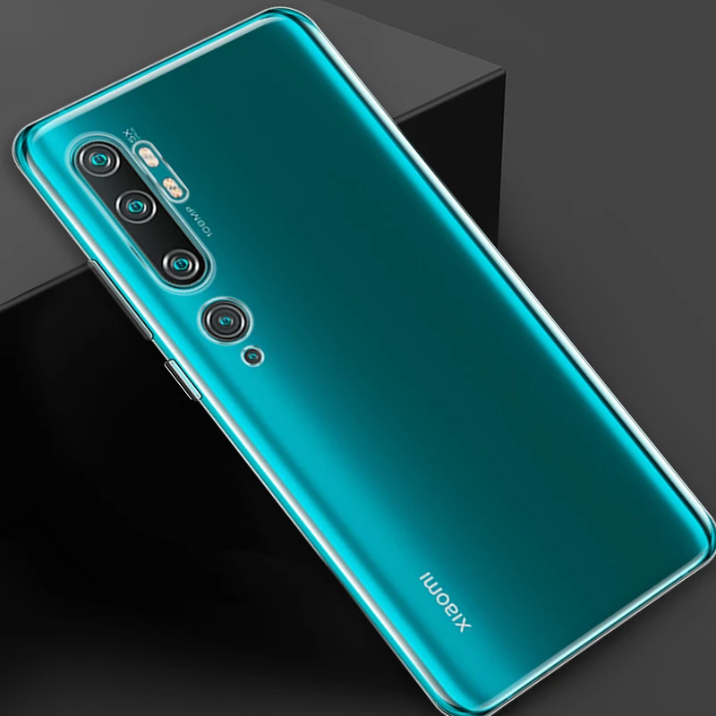 Чехол для Xiaomi Mi Note 10 Lite тонкий прозрачный силиконовый мягкий чехол из ТПУ задняя