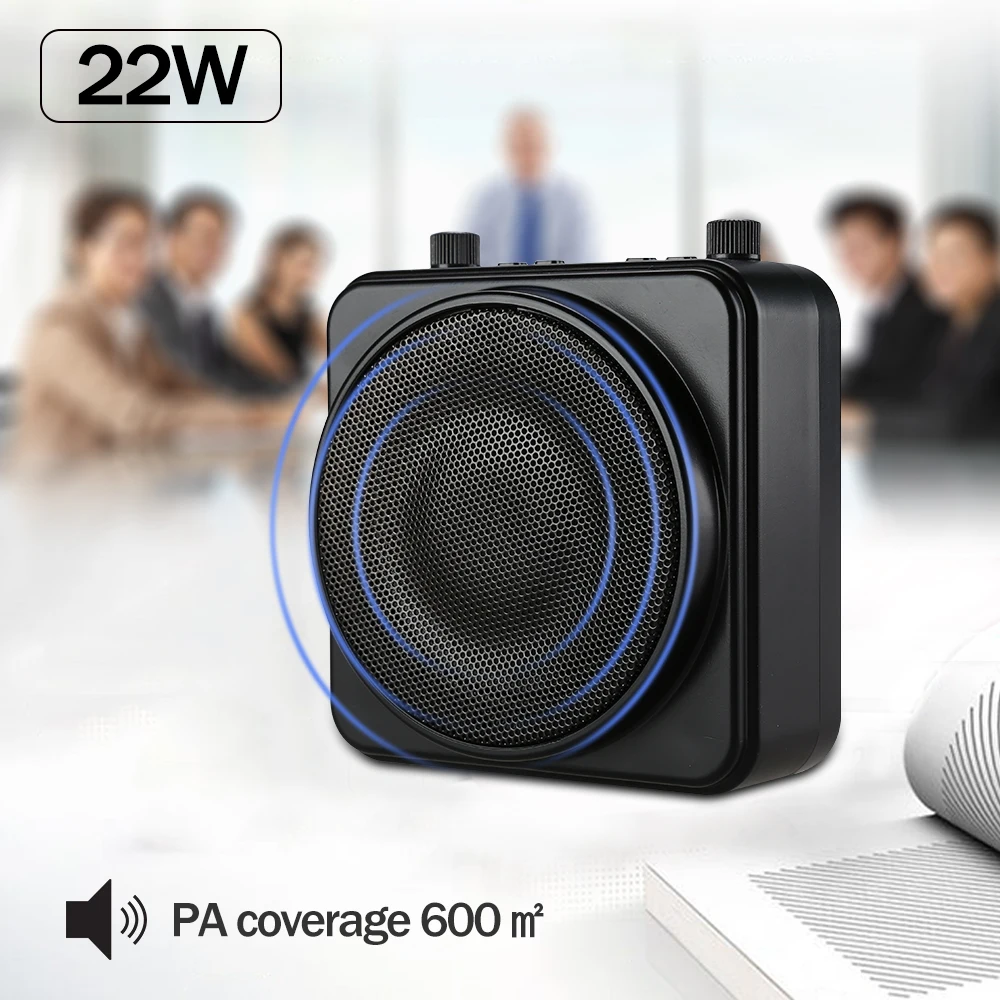Aker MR2500W 22W Portable Wireless Bluetooth PA Voice Amplifier Headset Microphone 2200mA Amplifier Speaker Voice Booster