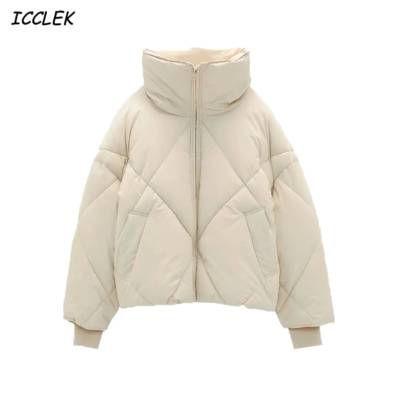 

Winter Women's Parkas Jackets Oversize Coats Mujer Warm Outerwear Thick Jacket Zipper Chic Overcoat Elegant Coat Za Casual 2020