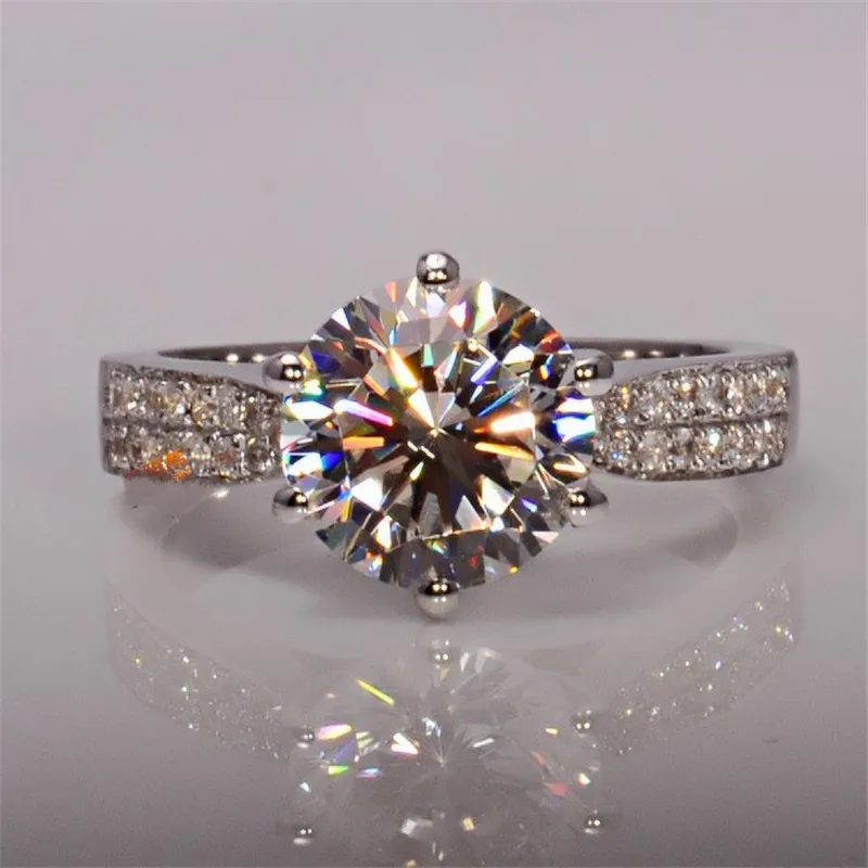 925 Sterling Silver Engagement Wedding Band Rings 40 Style Lovers Lab Diamond Cz Promise Ring for women men Party Jewelry Gift silver rings silver ring wedding rings
