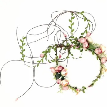 

Bride Headdress Garland Seaside Holiday Model Flower Hair Band Electricity Supplier Floral Headdress