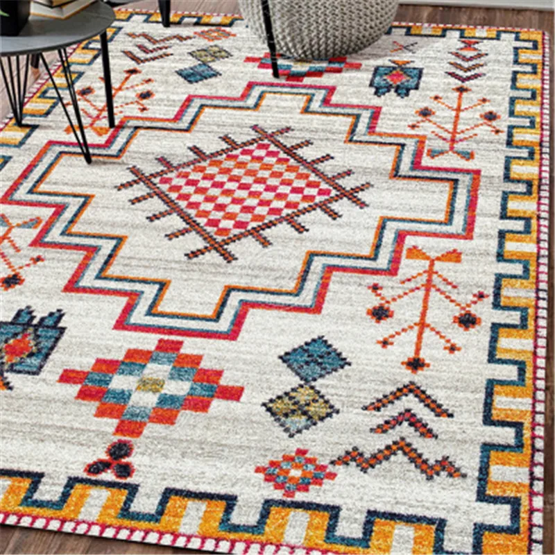 Высокое качество, коврики в стиле Марокко, коврики для гостиной и скандинавские, абстрактные чернила, пейзаж, живопись, ковер против морщин