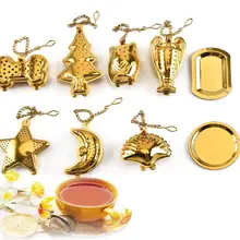 Чайный фильтр из нержавеющей стали, протечка чая, креативный фильтр, кухонные принадлежности для чая, чайники, поддержка на заказ SN2462